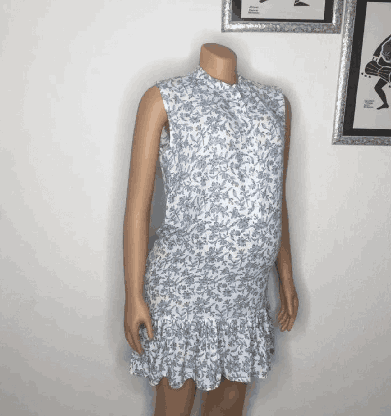 Casual Blue Wavy Dress